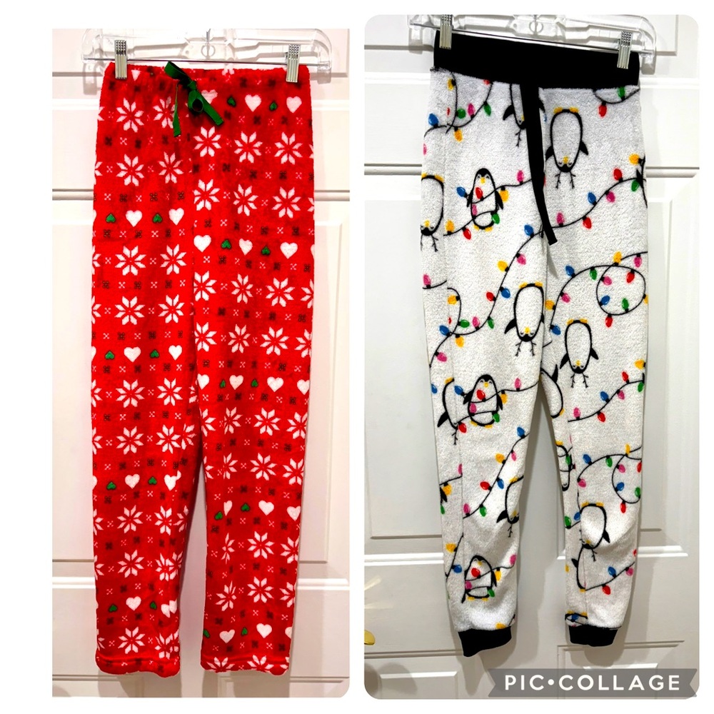 Two Pairs of XS Holiday Pajama Pants